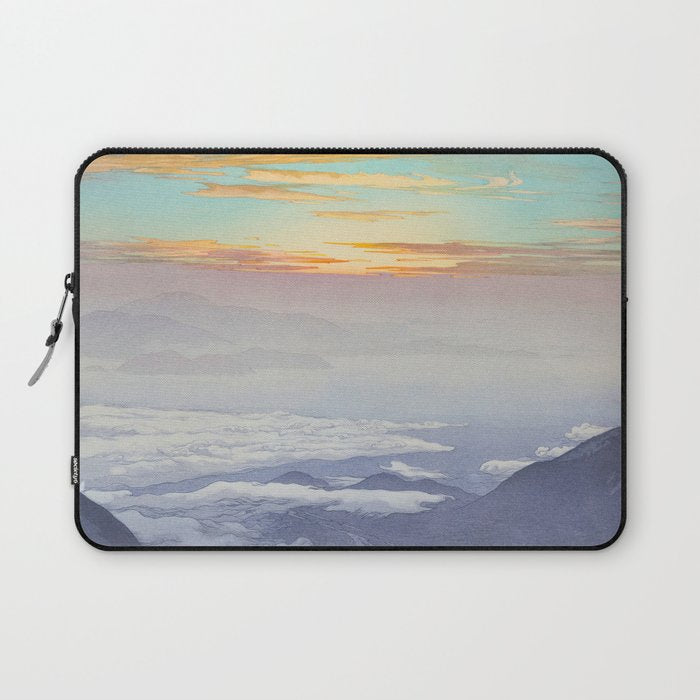 Sea of Clouds (Unkai, Ho-o-San) Hiroshi Yoshida Modern Japanese Woodblock Print Laptop Sleeve Gallery Image 1