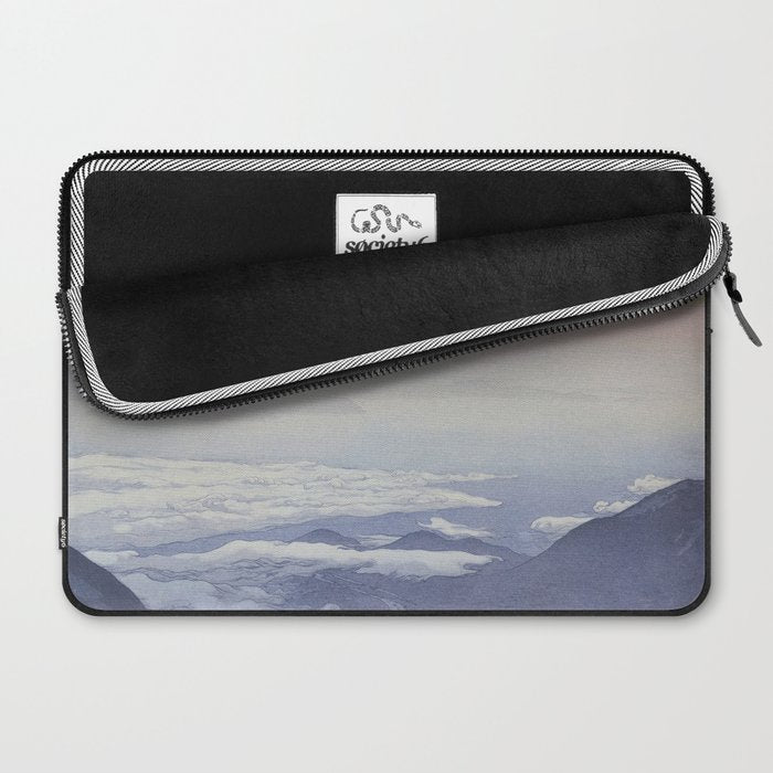 Sea of Clouds (Unkai, Ho-o-San) Hiroshi Yoshida Modern Japanese Woodblock Print Laptop Sleeve Gallery Image 2
