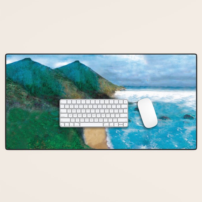 Wild Beach Desk Mat Gallery Image 1