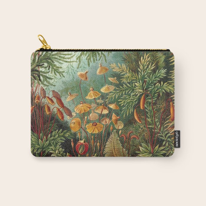 Ernst Haeckel Muscinae Microscopic Landscape Carry All Pouch Gallery Image 1