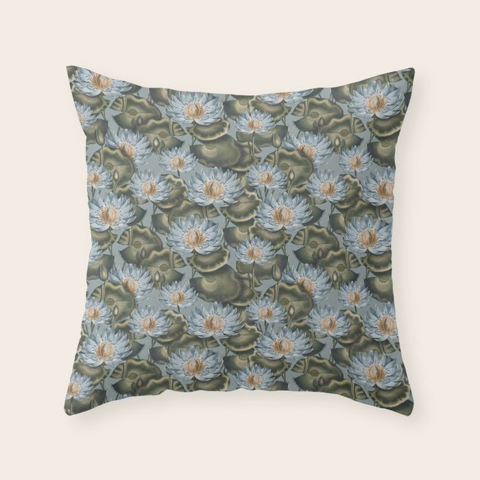 Water Lily (NYMPHAEA) Throw Pillow Gallery Image 1
