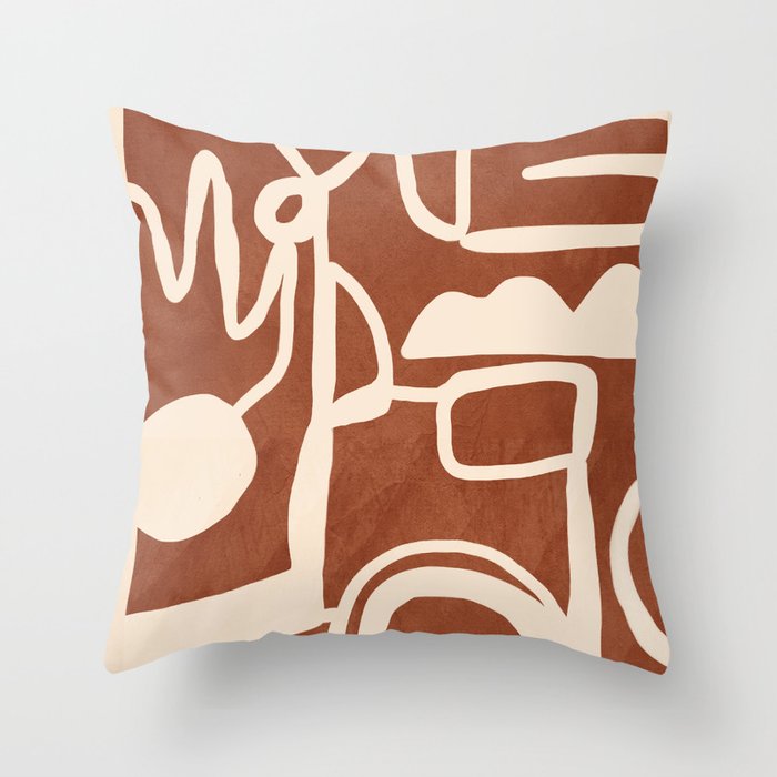 Abstract Lines 2 Throw Pillow Gallery Image 6