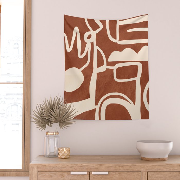 Abstract Lines 2 Wall Tapestry Gallery Image 2
