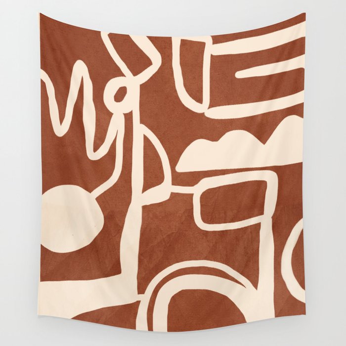 Abstract Lines 2 Wall Tapestry Gallery Image 1