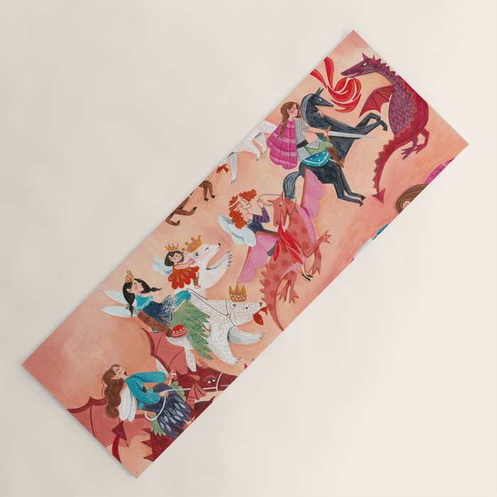 Fairies Bears and Dragons dream Yoga Mat Gallery Image 1