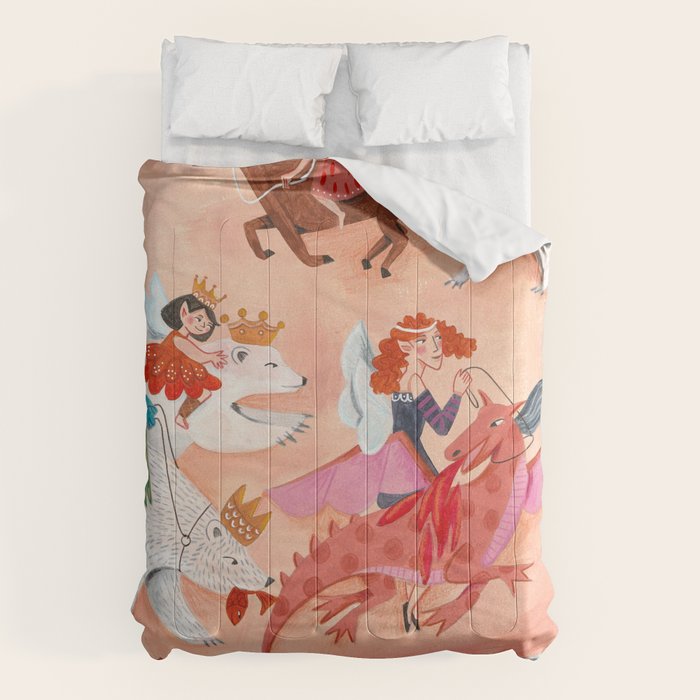 Fairies Bears and Dragons dream Comforter Gallery Image 1