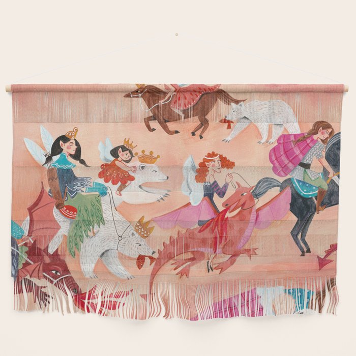 Fairies Bears and Dragons dream Wall Hanging Gallery Image 1