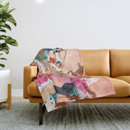 Fairies Bears and Dragons dream Throw Blanket Gallery Image 1