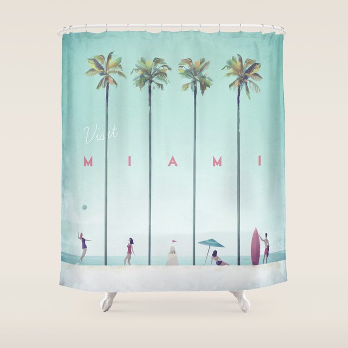 Miami Shower Curtain Gallery Image 1