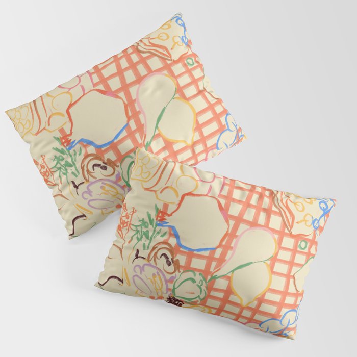 SUMMER FRUIT STILL LIFE Pillow Sham Gallery Image 1