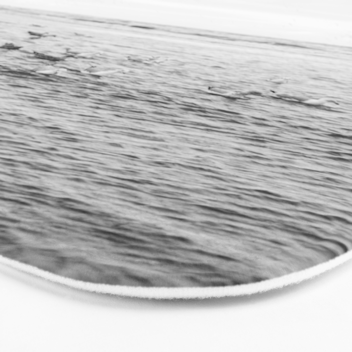 Seagulls II  | Fine art black and white beach photography | The Netherlands Bath Mat Gallery Image 3