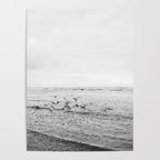 Seagulls II  | Fine art black and white beach photography | The Netherlands Poster Gallery Image 4