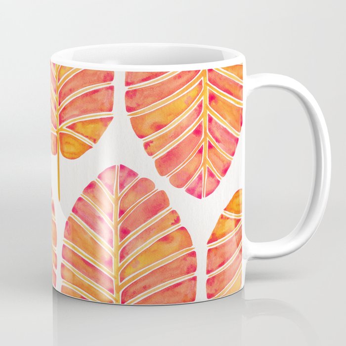 Elephant Ear Alocasia - Peach Palette Coffee Mug Gallery Image 1