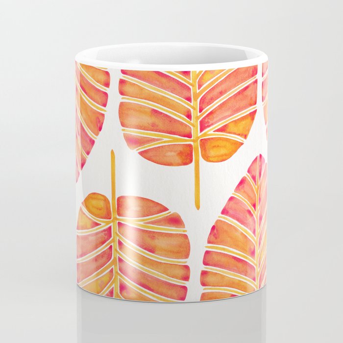 Elephant Ear Alocasia - Peach Palette Coffee Mug Gallery Image 4