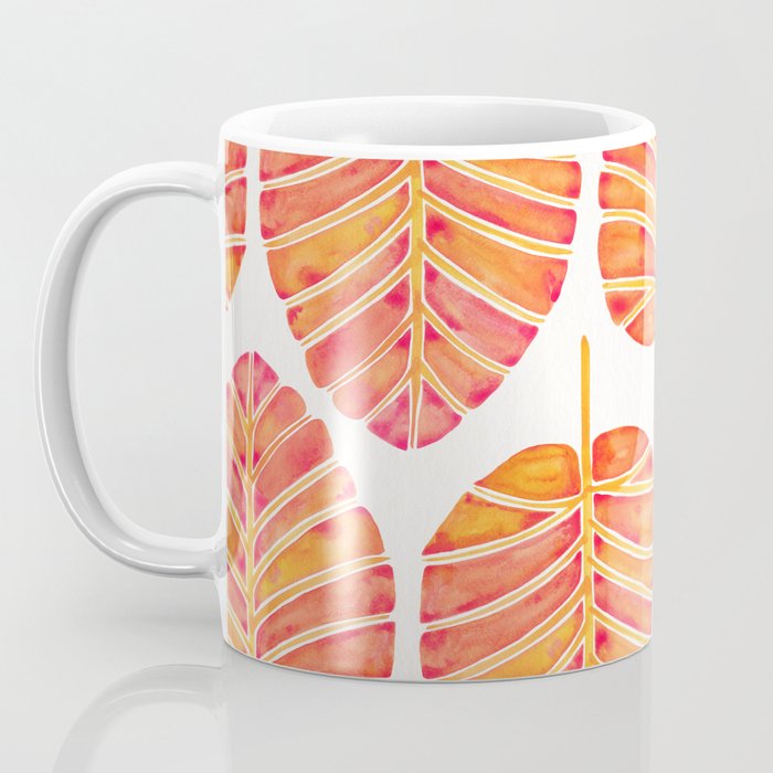 Elephant Ear Alocasia - Peach Palette Coffee Mug Gallery Image 3