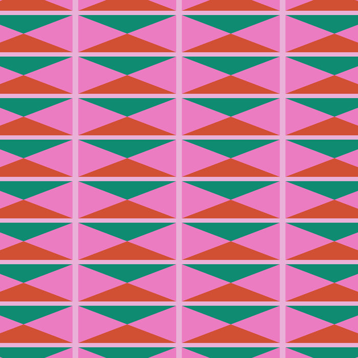 Retro Christmas Triangle Checkerboard Pattern Coffee Mug Gallery Image 2
