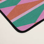 Retro Christmas Triangle Checkerboard Pattern Desk Mat Gallery Image 4