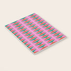 Retro Christmas Triangle Checkerboard Pattern Notebook Gallery Image 3