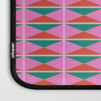 Retro Christmas Triangle Checkerboard Pattern Laptop Sleeve Gallery Image 3