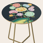 Minhwa(Korean traditional/folk art): Peony Flowers and Rock Side Table Gallery Image 2