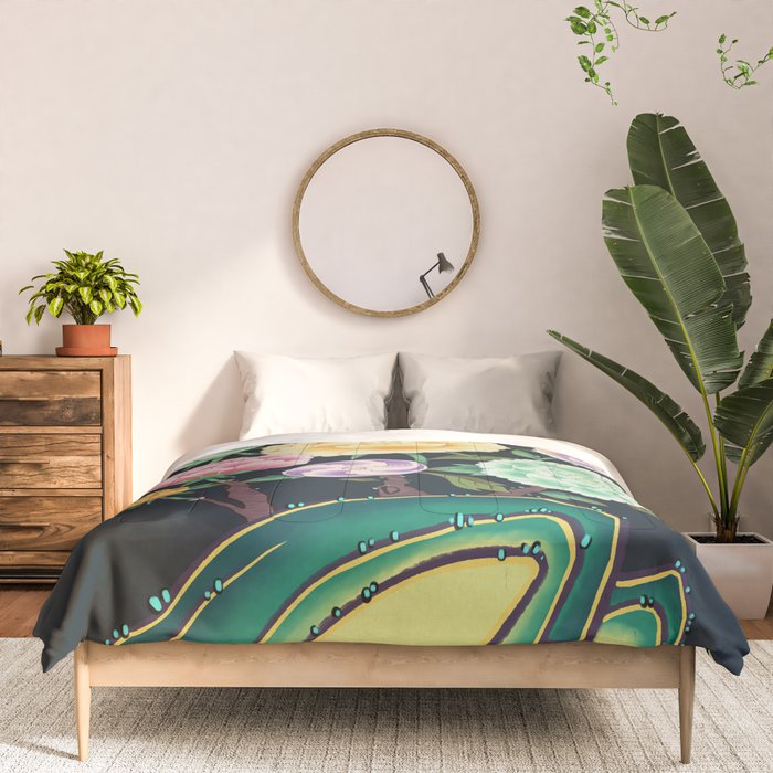 Minhwa(Korean traditional/folk art): Peony Flowers and Rock Comforter Gallery Image 3