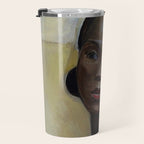 African American Masterpiece 'Portrait of a Black Woman' by Sergey Sudeikin  Travel Mug Gallery Image 3