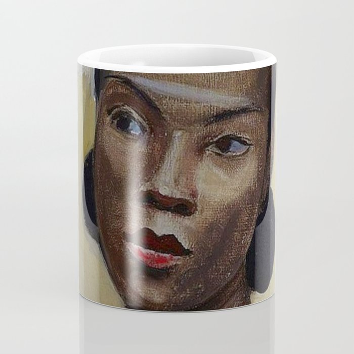 African American Masterpiece 'Portrait of a Black Woman' by Sergey Sudeikin  Coffee Mug Gallery Image 4