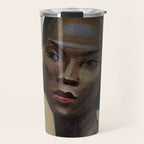 African American Masterpiece 'Portrait of a Black Woman' by Sergey Sudeikin  Travel Mug Gallery Image 1