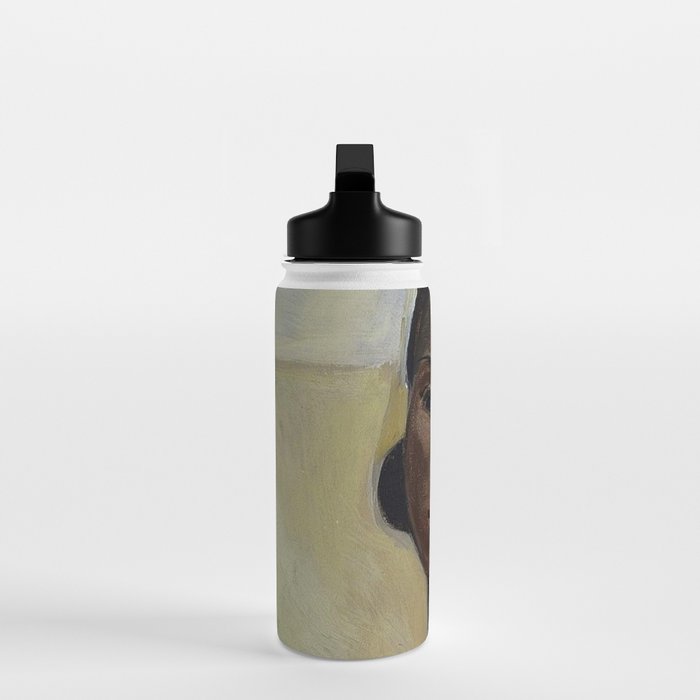 African American Masterpiece 'Portrait of a Black Woman' by Sergey Sudeikin  Water Bottle Gallery Image 3