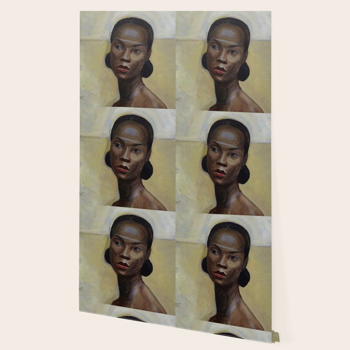 African American Masterpiece 'Portrait of a Black Woman' by Sergey Sudeikin  Wallpaper Gallery Image 2