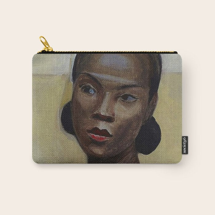 African American Masterpiece 'Portrait of a Black Woman' by Sergey Sudeikin  Carry All Pouch Gallery Image 1