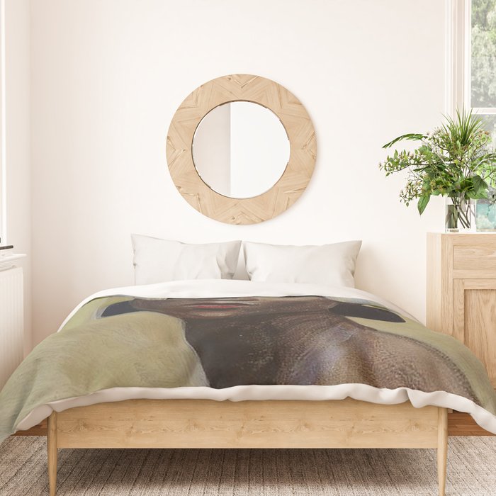 African American Masterpiece 'Portrait of a Black Woman' by Sergey Sudeikin  Duvet Cover Gallery Image 3