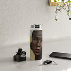 African American Masterpiece 'Portrait of a Black Woman' by Sergey Sudeikin  Water Bottle Gallery Image 4