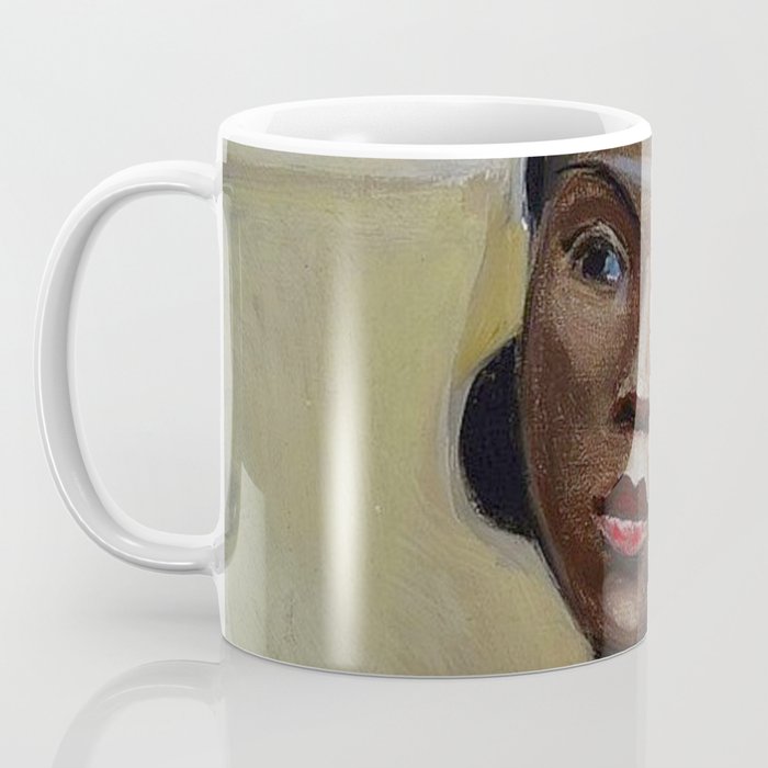 African American Masterpiece 'Portrait of a Black Woman' by Sergey Sudeikin  Coffee Mug Gallery Image 3