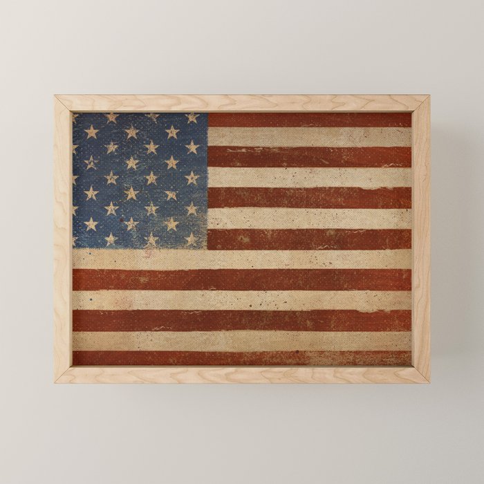 Flag US Flag American America Old Glory USA Mini Art Print Gallery Image 1