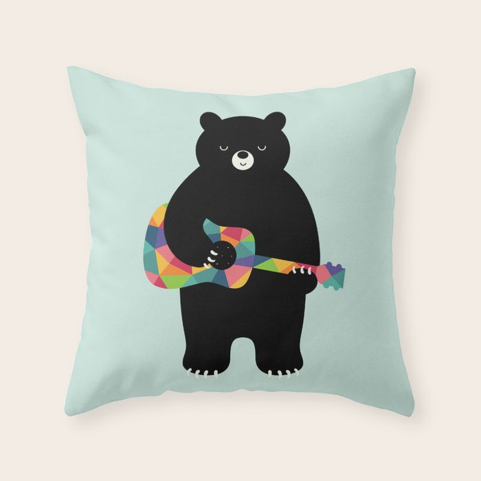 Happy Song Throw Pillow Gallery Image 6