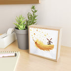 Air Feather â¢ Yellow Feather I Mini Art Print Gallery Image 2