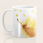 Air Feather â¢ Yellow Feather I Coffee Mug Gallery Image 3