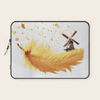 Air Feather â¢ Yellow Feather I Laptop Sleeve Gallery Image 1