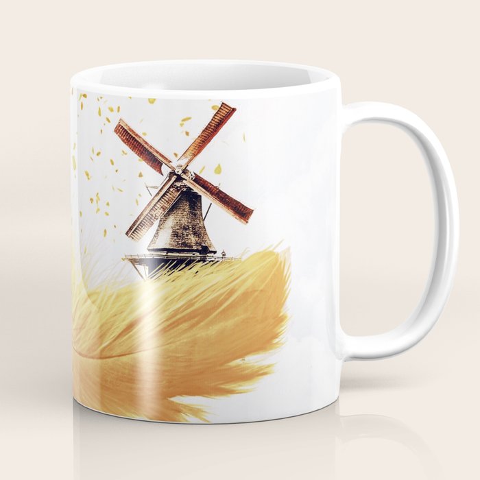Air Feather â¢ Yellow Feather I Coffee Mug Gallery Image 1