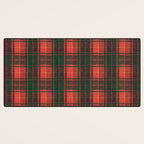 Classic Red Tartan Pattern Desk Mat Gallery Image 3