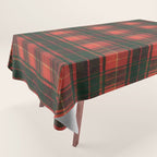 Classic Red Tartan Pattern Tablecloth Gallery Image 1