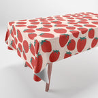 Red strawberries pattern Tablecloth Gallery Image 1