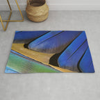 Blue Feathers #1 - Modern Photograph Rug Gallery Image 1