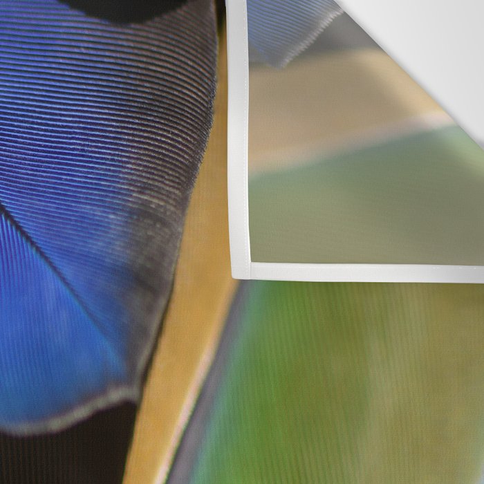 Blue Feathers #1 - Modern Photograph Wall Tapestry Gallery Image 3