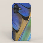 Blue Feathers #1 - Modern Photograph iPhone Case Gallery Image 1