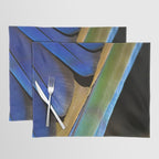 Blue Feathers #1 - Modern Photograph Placemat Gallery Image 1