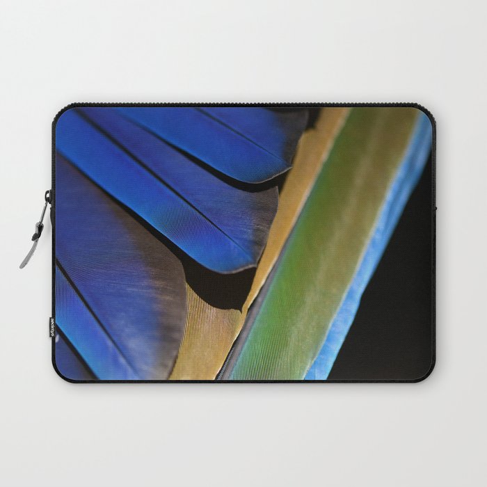 Blue Feathers #1 - Modern Photograph Laptop Sleeve Gallery Image 1