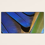 Blue Feathers #1 - Modern Photograph Desk Mat Gallery Image 3