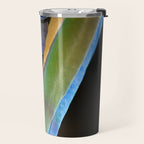 Blue Feathers #1 - Modern Photograph Travel Mug Gallery Image 2